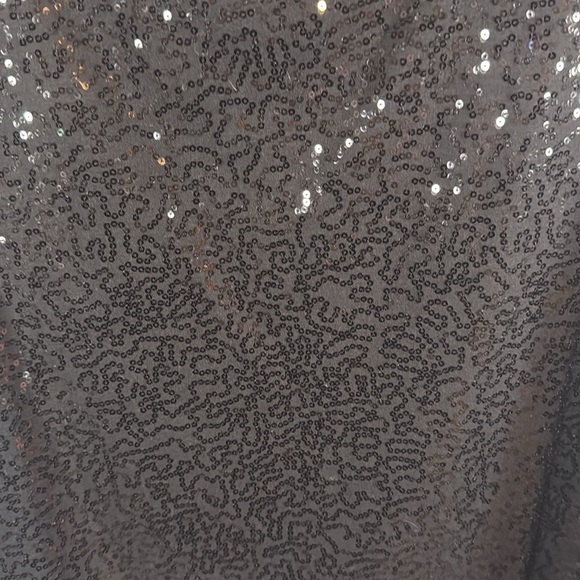 Talbots Black Sequined Square Neck Tank Size 1X - Picture 2 of 6